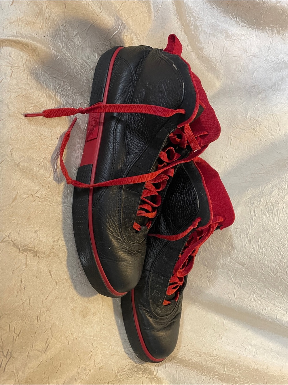 Jordan  X Auto Clave size 11 Men's Black Sneakers with Red Accents